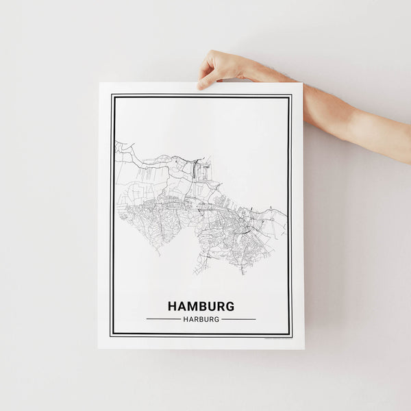 Hamburg Harburg No.2 Stadtkarte