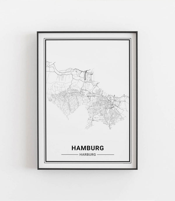 Hamburg Harburg No.2 Stadtkarte