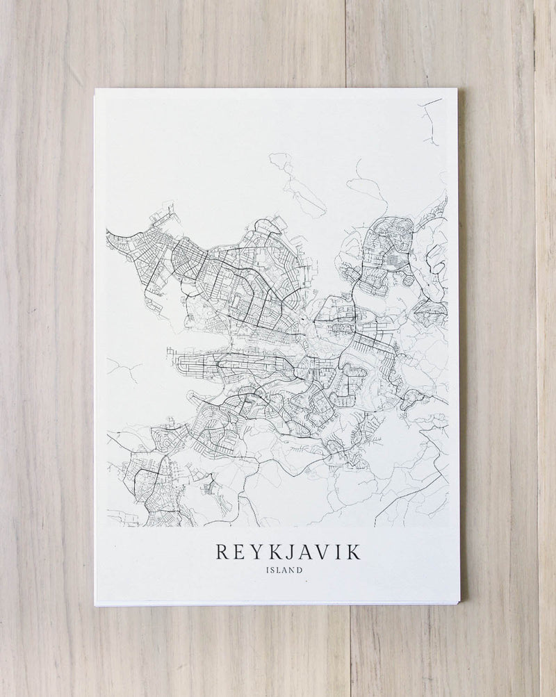 REYKJAVÍK Stadtkarte