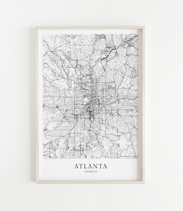 Atlanta Stadtkarte