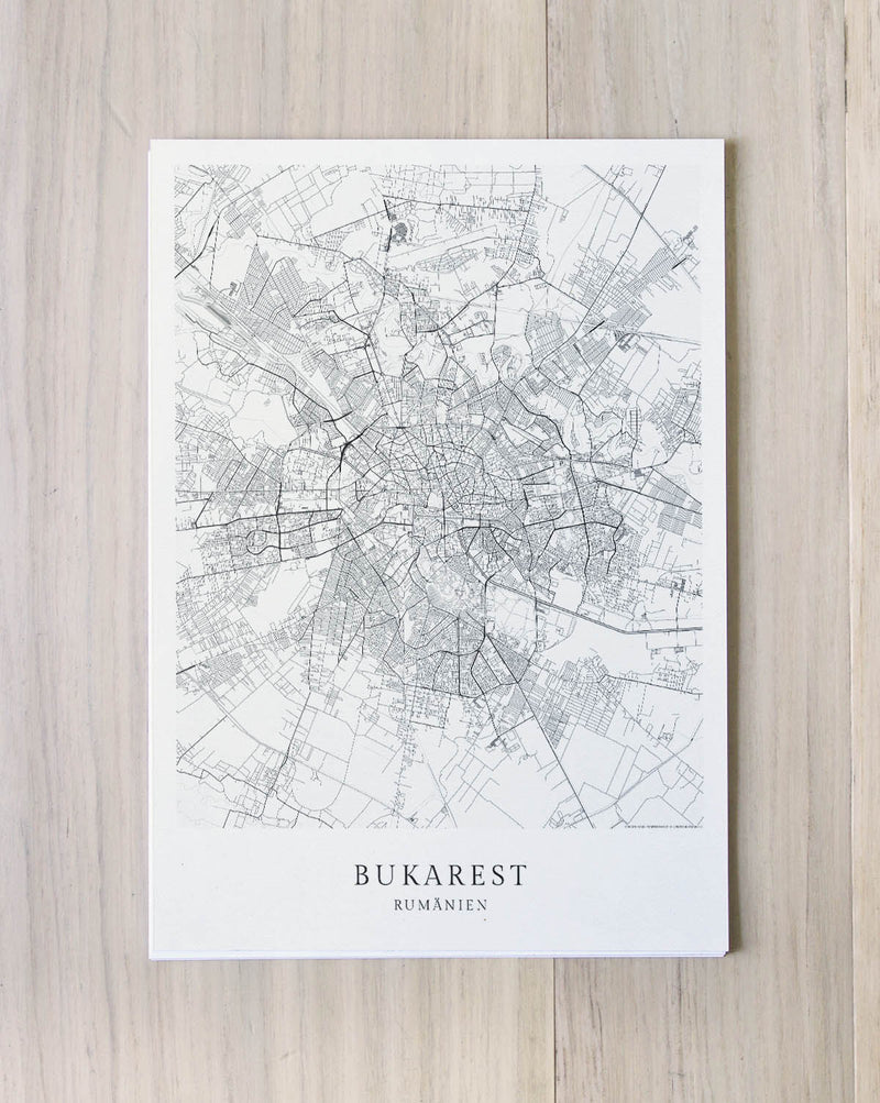 Bukarest Stadtkarte