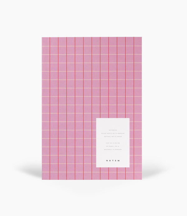 Notem Vita Notizbuch mittel - Rose grid