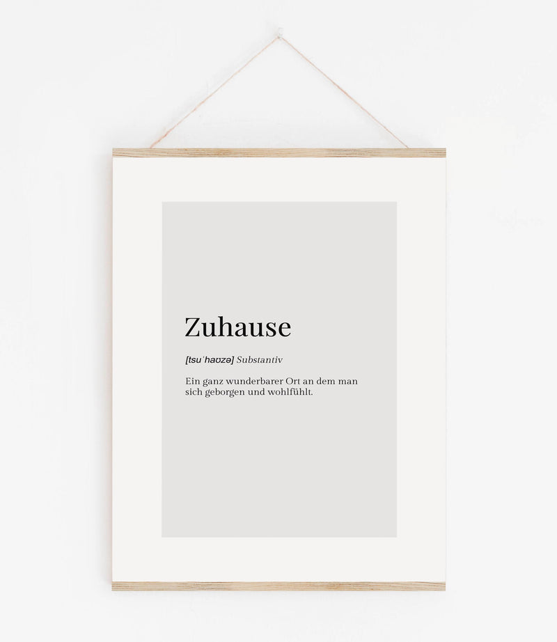 Zuhause Typo