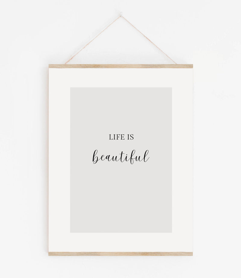 Life is beautiful Typo