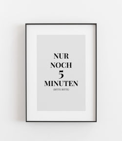 Nur noch 5 Minuten (Bitte bitte) Typo