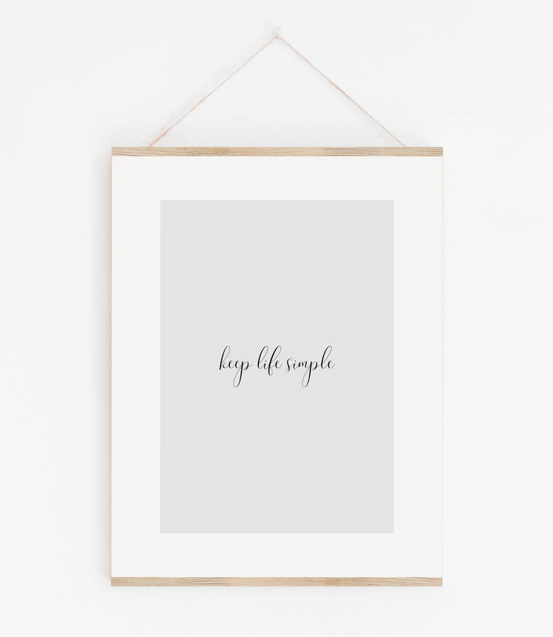 Keep life simple Typo