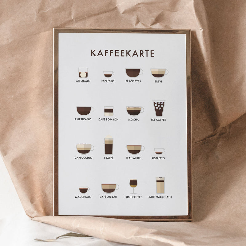 Kaffeekarte Illustration